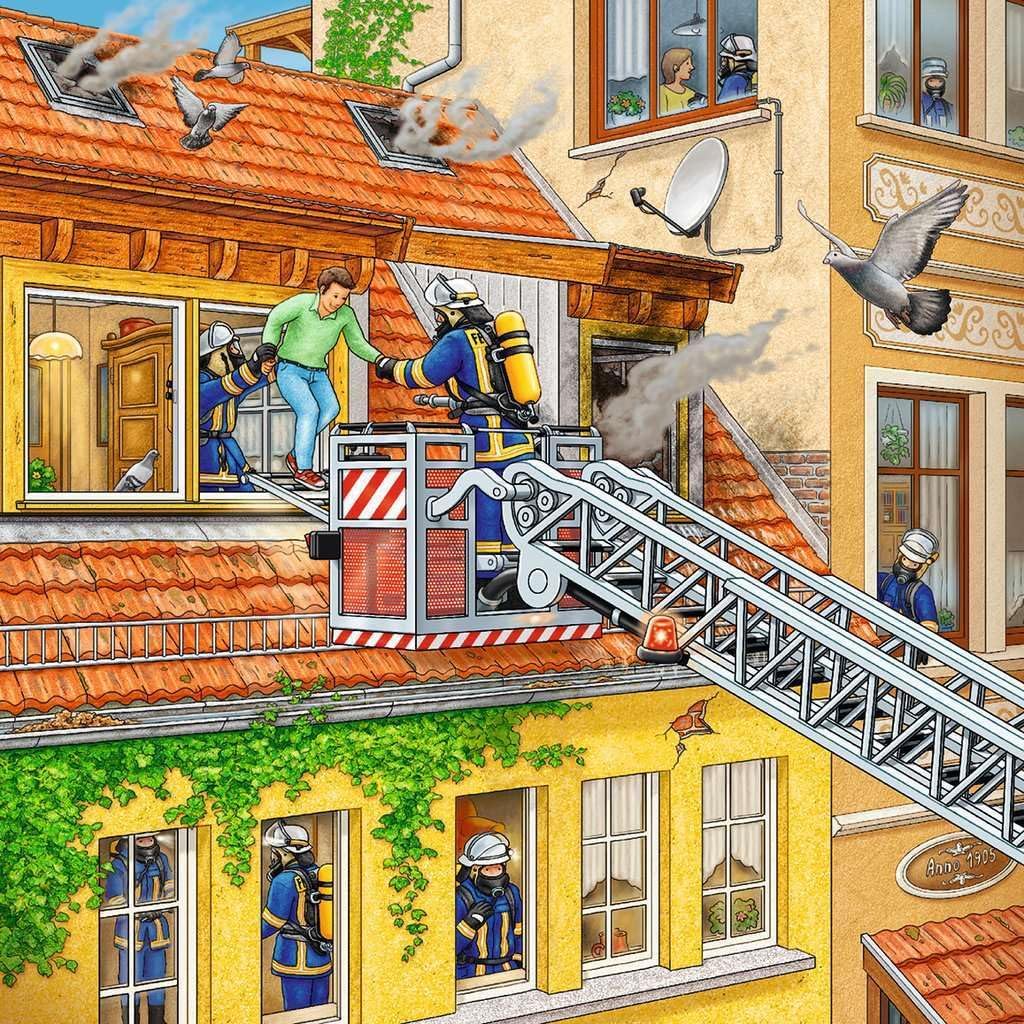 Tűzoltók Akcióban - 3x49 Ravensburger 49 darabos kirakó puzzle (RA - 09401) - puzzlegarden