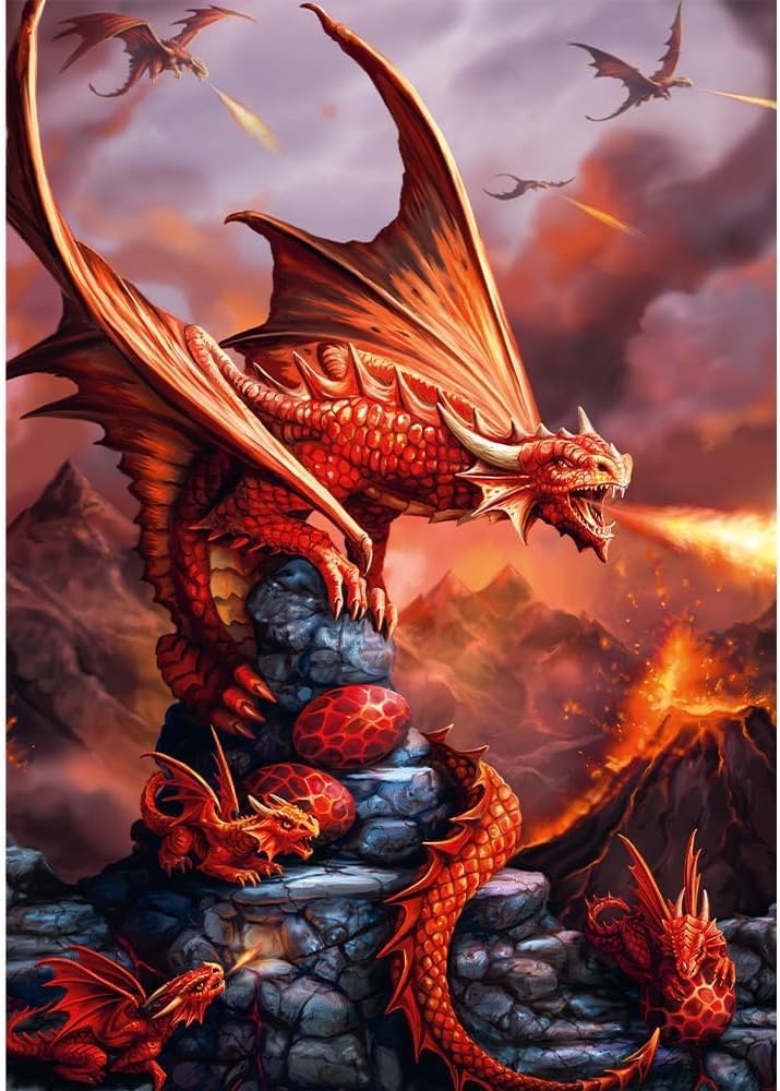 Tűzsárkány Trefl 1000 darabos kirakó puzzle (TR - 10900) - puzzlegarden