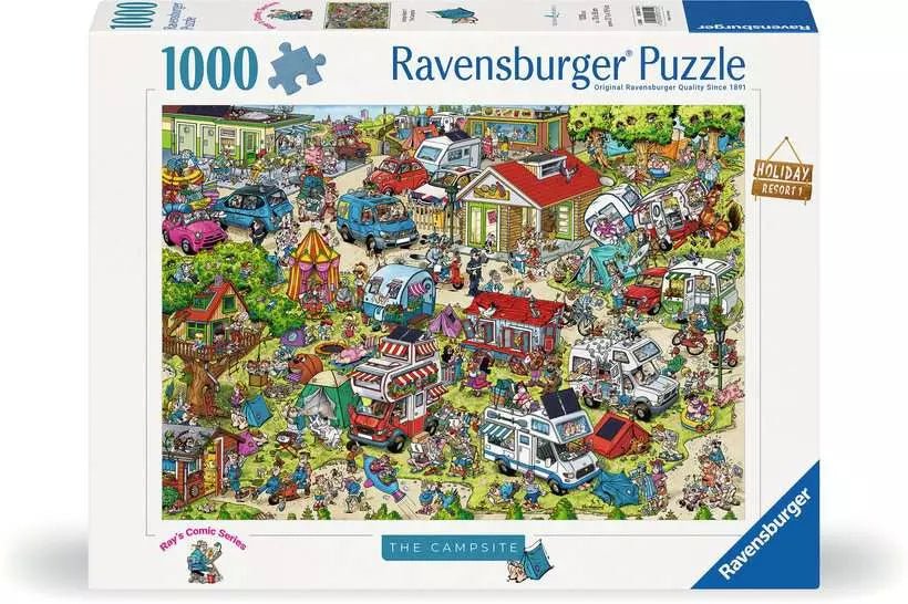 Üdülő helyek 1. - A Kemping Ravensburger 1000 darabos kirakó puzzle (RA - 12000721) - puzzlegarden