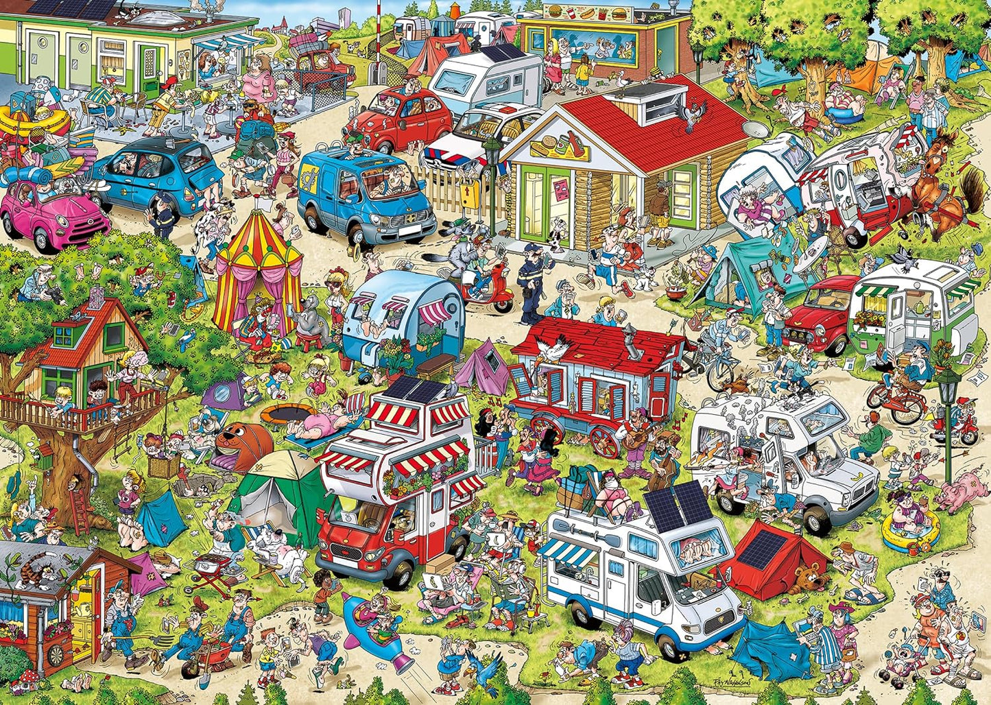 Üdülő helyek 1. - A Kemping Ravensburger 1000 darabos kirakó puzzle (RA - 17578) - puzzlegarden
