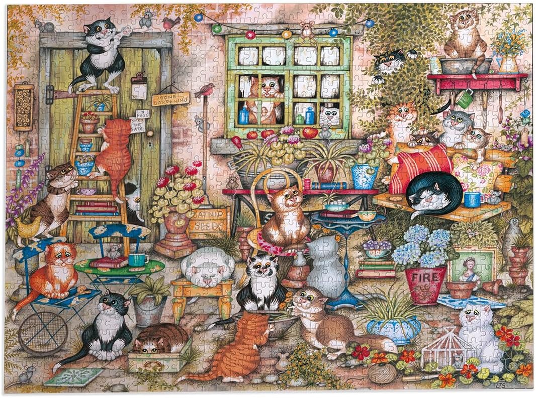 Udvari cicák Gibsons 1000 darabos kirakó puzzle (G - G6428) - puzzlegarden