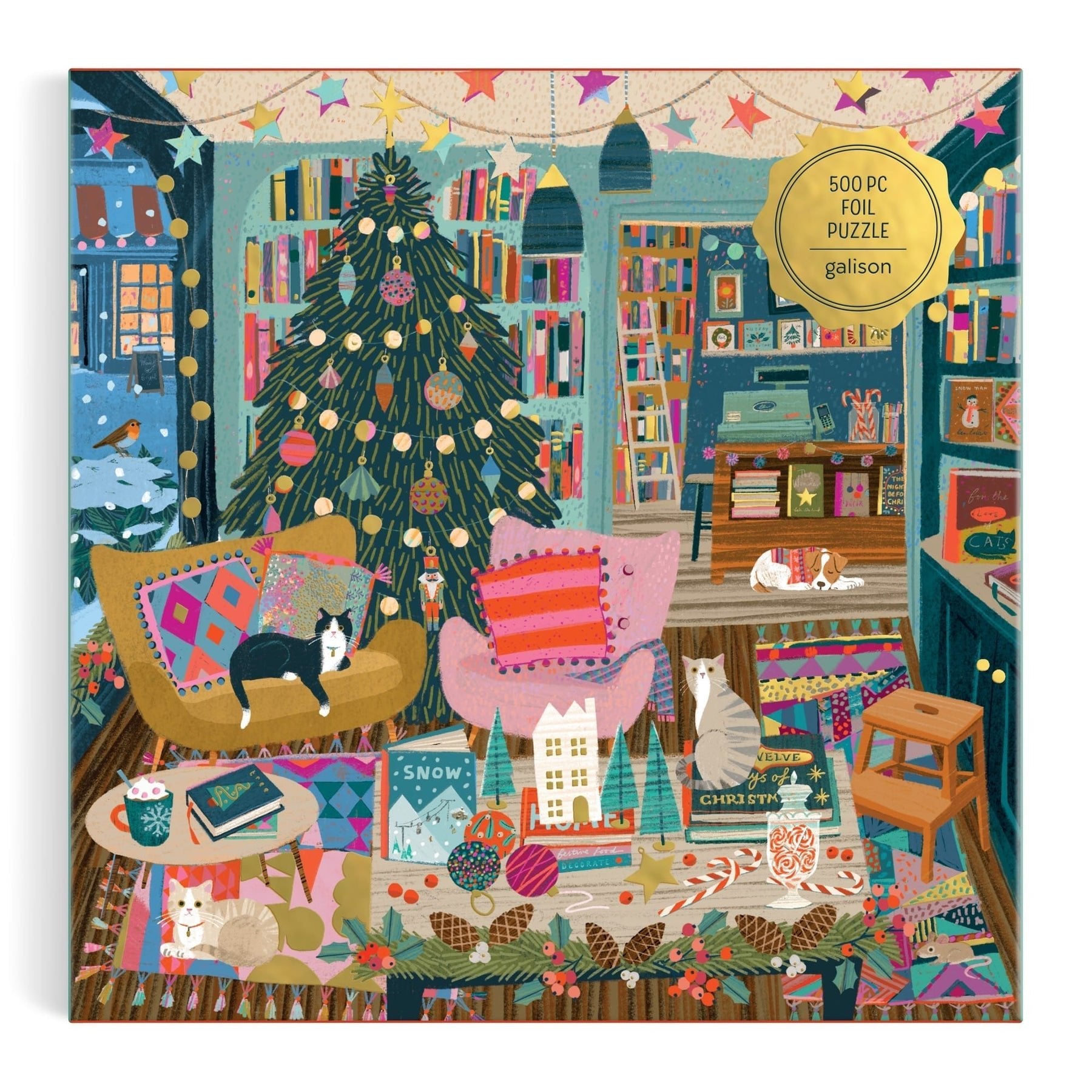Ünnepi nyugalom - aranyfóliás! Galison 500 darabos kirakó puzzle (GA - 9780735382282) - puzzlegarden