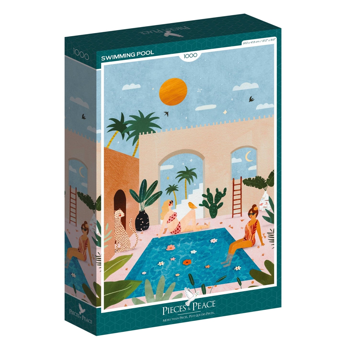 Úszómedence Pieces & Peace 1000 darabos kirakó puzzle (PaP - 0001) - puzzlegarden