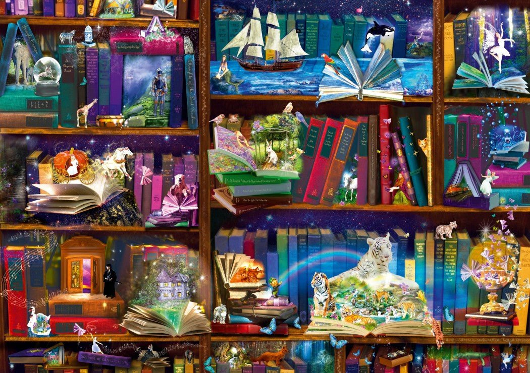 Utazás a könyvek körül Bluebird 1000 darabos kirakó puzzle (BB - 70313 - P) - puzzlegarden