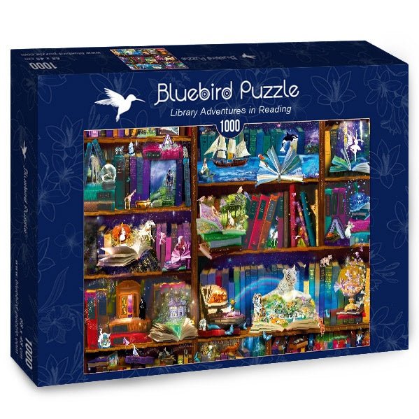 Utazás a könyvek körül Bluebird 1000 darabos kirakó puzzle (BB - 70313 - P) - puzzlegarden