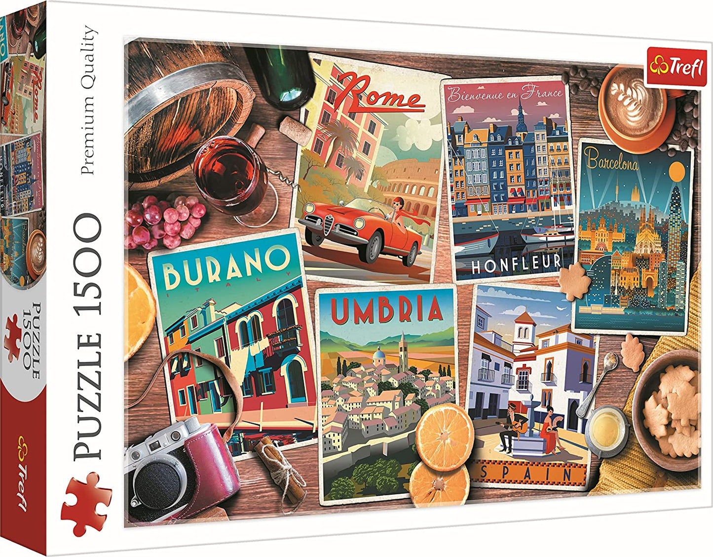 Utazás Európában Trefl 1500 darabos kirakó puzzle (TR - 26199) - puzzlegarden