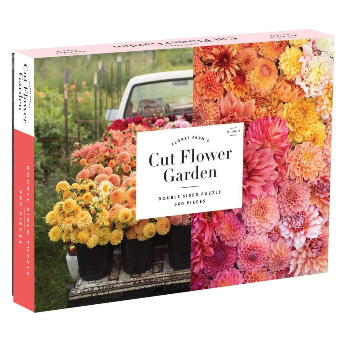 Vágott Virágok - kétoldalas Galison 500 darabos kirakó puzzle (GA - M052520Q - 1) - puzzlegarden