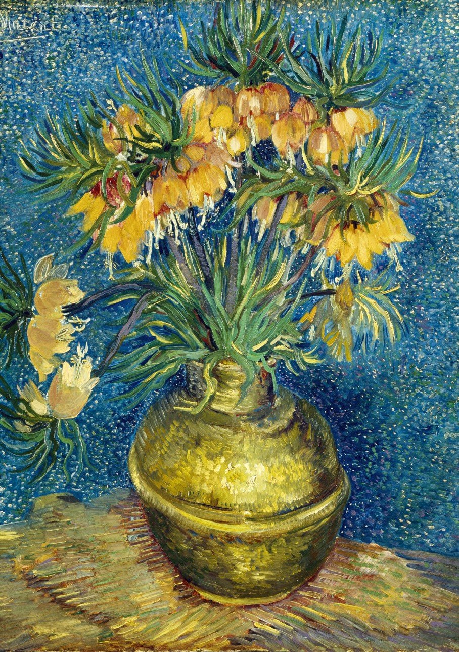 Van Gogh - Császárliliomok rézből készült vázában Bluebird 1000 darabos kirakó puzzle (BB - 60114) - puzzlegarden