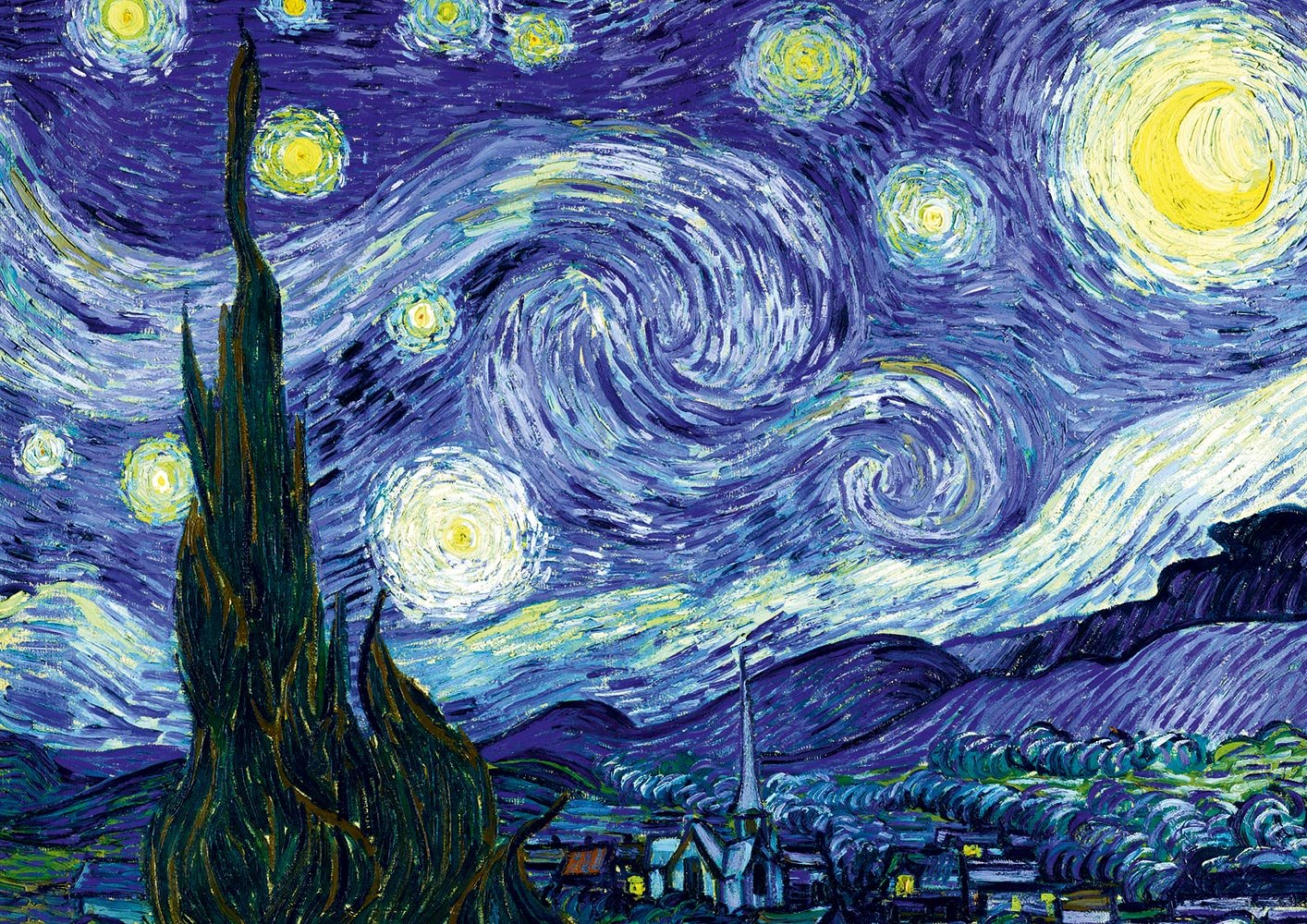 Van Gogh - Csillagos Éj Bluebird 2000 darabos kirakó puzzle (BB - F - 60200) - puzzlegarden