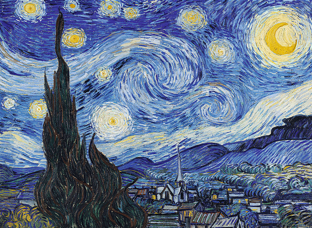 Van Gogh - Csillagos Éj - FA Kirakó! Trefl Wood Craft 200 darabos kirakó puzzle (TR - 20248) - puzzlegarden