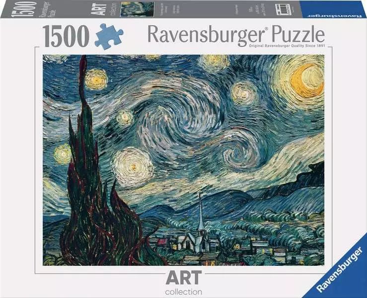 Van Gogh - Csillagos Éj Ravensburger 1500 darabos kirakó puzzle (RA - 12000079) - puzzlegarden