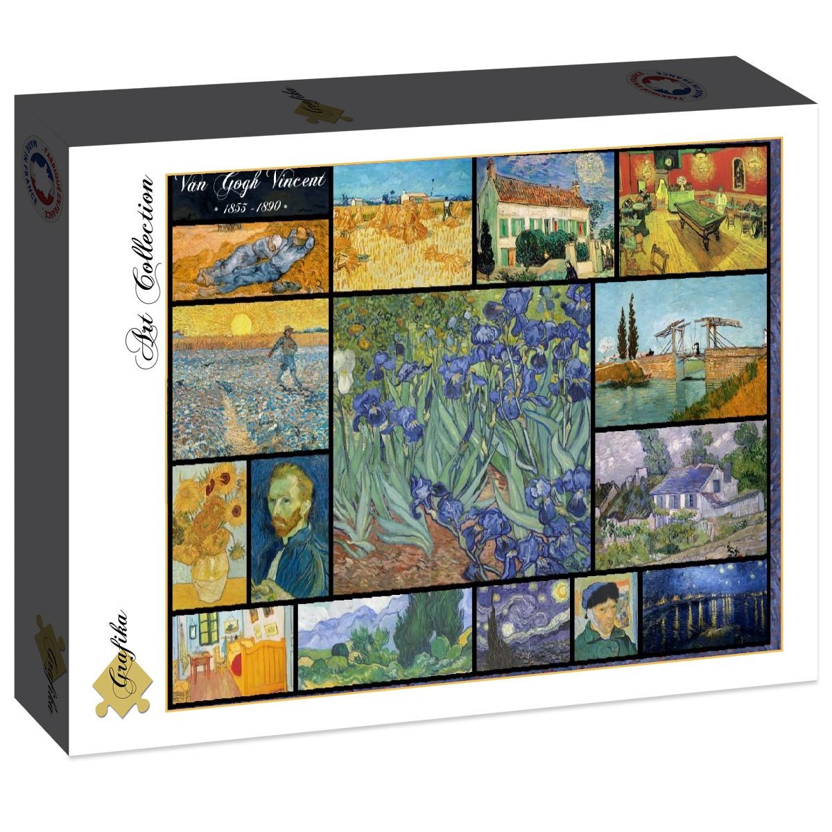 Van Gogh - Kollázs Grafika 2000 darabos kirakó puzzle (GR - F - 30069) - puzzlegarden