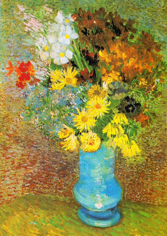 Van Gogh - Váza margarétákkal és szellőrózsákkal Enjoy 1000 darabos kirakó puzzle (EN - 1158) - puzzlegarden