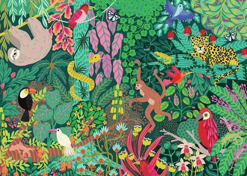 Varázslatos esőerdő Ravensburger 1000 darabos kirakó puzzle (RA - 12001432 4005555014324) - puzzlegarden