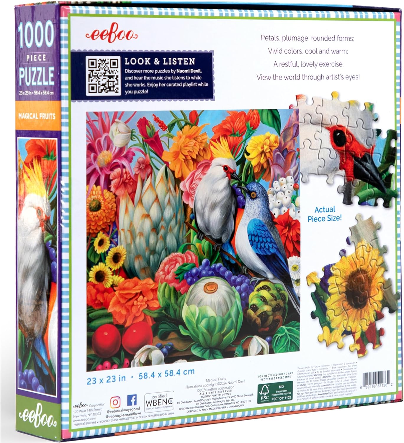 Varázslatos Gyümölcsök Eeboo 1000 darabos kirakó puzzle (EB - PZTMGF) - puzzlegarden