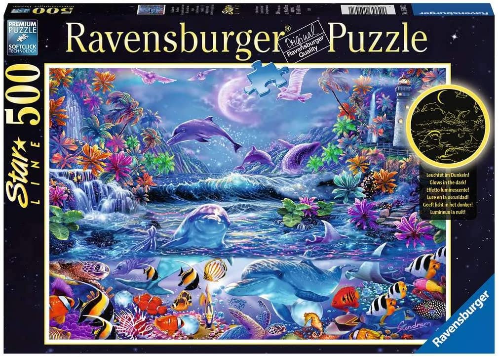 Varázslatos Holdfény - sötétben világít Ravensburger 500 darabos kirakó puzzle (RA - 15047) - puzzlegarden