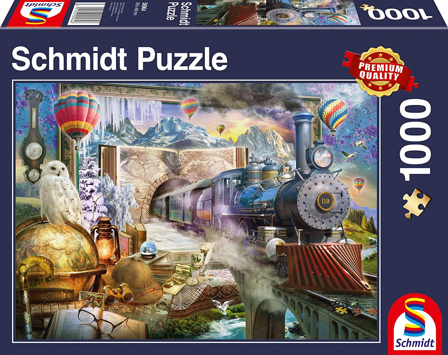 Varázslatos utazás Schmidt Spiele 1000 darabos kirakó puzzle (SCH - 58964) - puzzlegarden