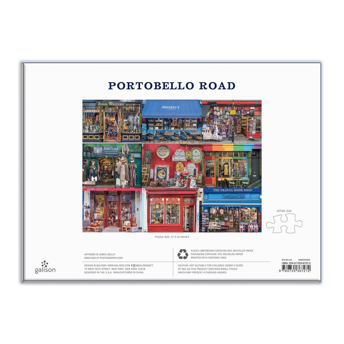 Vásárlás Portobello - ban Galison 1000 darabos kirakó puzzle (GA - 9780735367272) - puzzlegarden