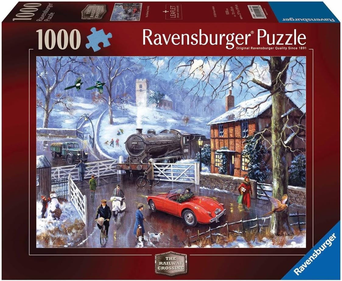 Vasúti átjáró Ravensburger 1000 darabos kirakó puzzle (RA - 12001270) - puzzlegarden