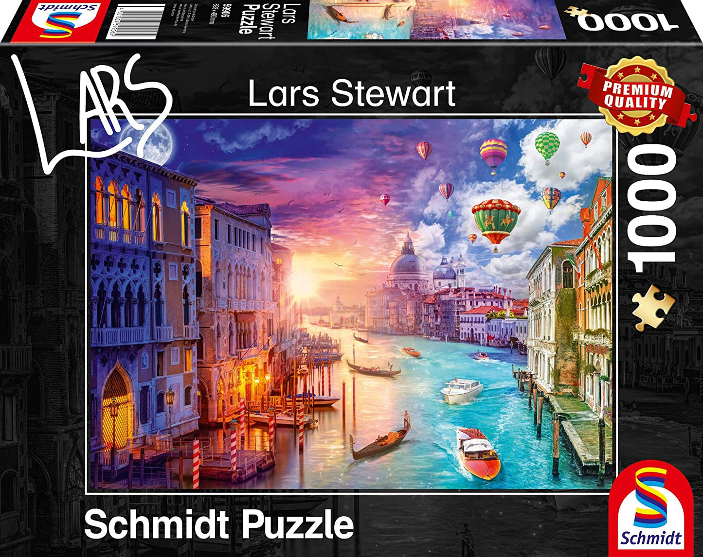 Velence - Éjjel - nappal Schmidt Spiele 1000 darabos kirakó puzzle (SCH - 59906) - puzzlegarden
