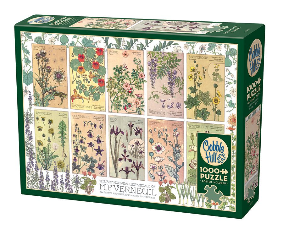 Verneuil - Botanikai rajzok Cobble Hill 1000 darabos kirakó puzzle (CH - 40191) - puzzlegarden