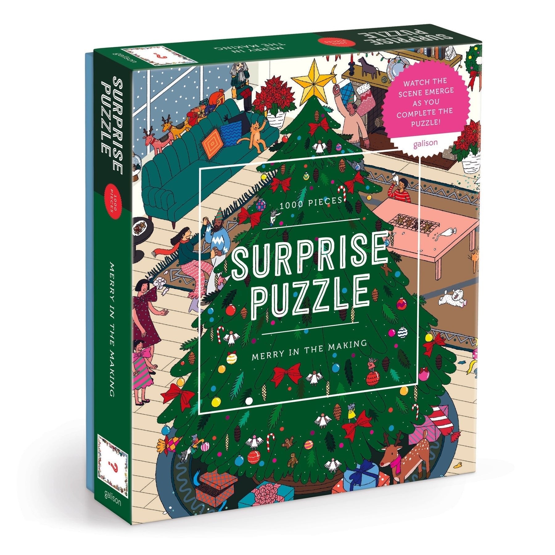Vidám készülődés - meglepetés kép Galison 1000 darabos kirakó puzzle (GA - 9780735383364) - puzzlegarden