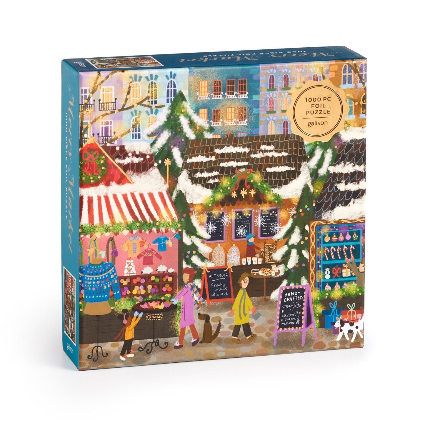 Vidám piac - aranyfóliás! Galison 500 darabos kirakó puzzle (GA - 9780735383128) - puzzlegarden