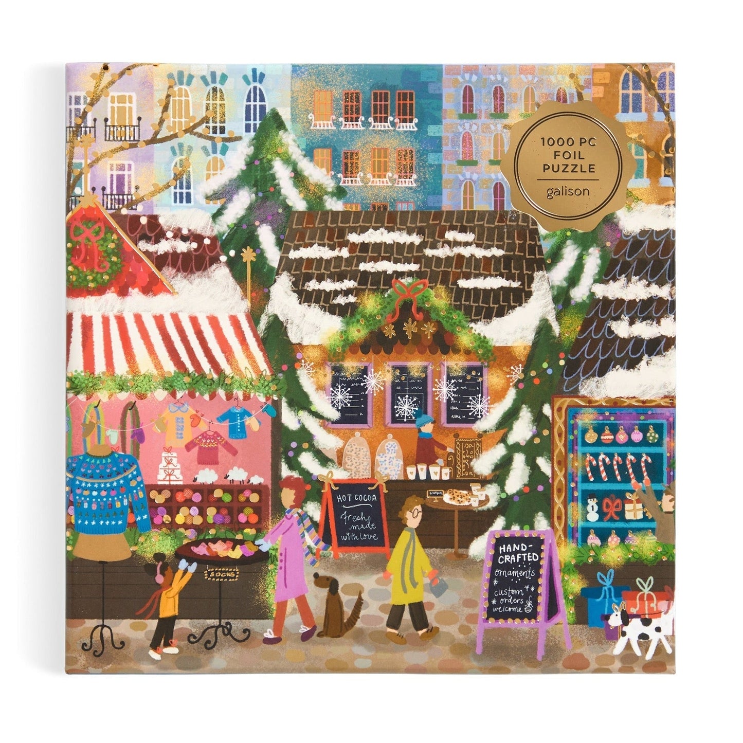 Vidám piac - aranyfóliás! Galison 500 darabos kirakó puzzle (GA - 9780735383128) - puzzlegarden