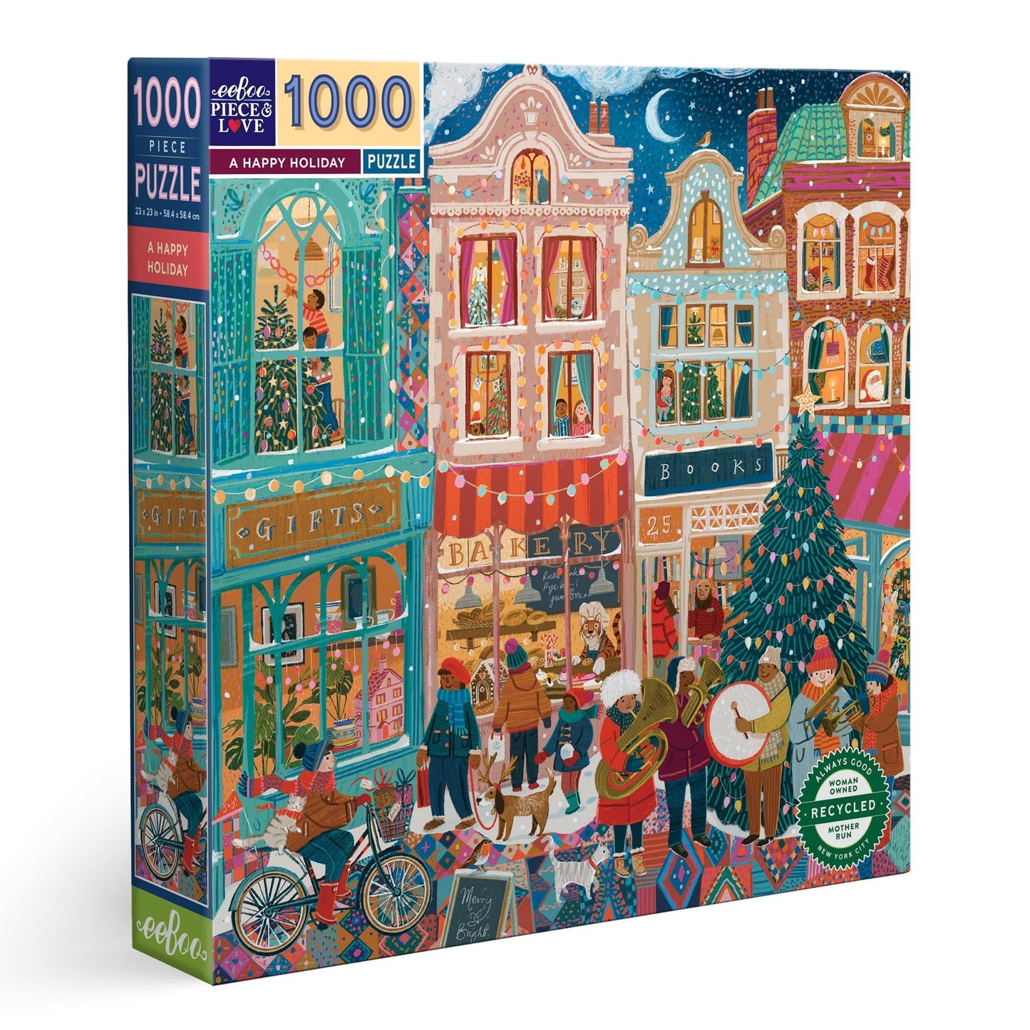 Vidám Ünnepek Eeboo 1000 darabos kirakó puzzle (EB - PZTHOD) - puzzlegarden
