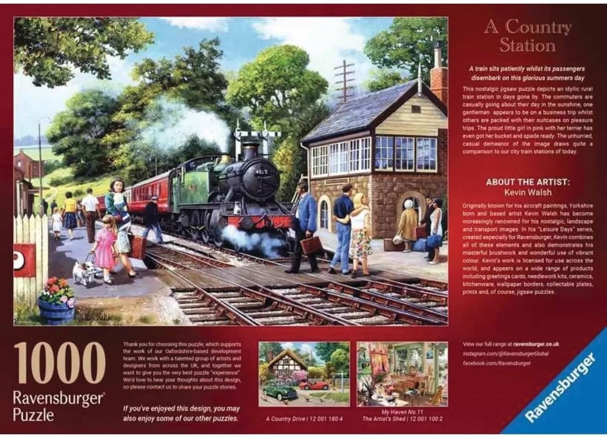 Vidéki Állomás Ravensburger 1000 darabos kirakó puzzle (RA - 12001179) - puzzlegarden