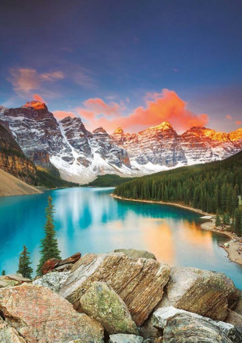 Világörökség - Moraine Tó, Kanada Educa 1000 darabos kirakó puzzle (ED - 17739) - puzzlegarden