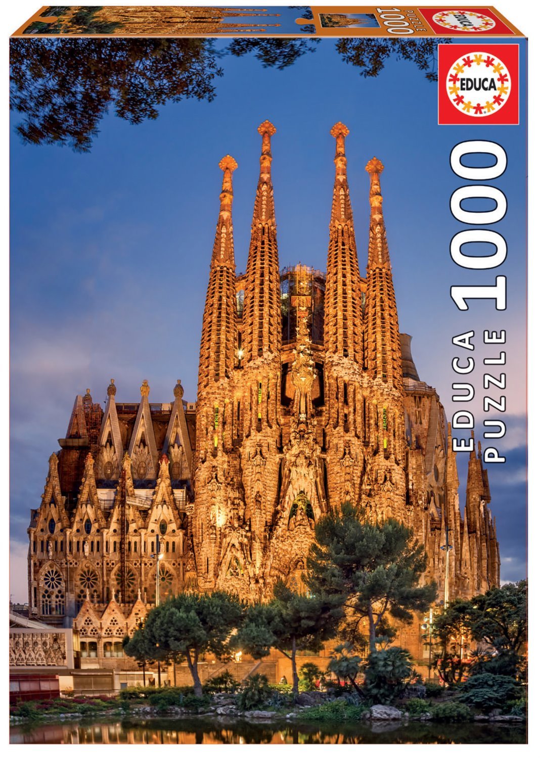 Világörökség - Sagrada Familia, Barcelona Educa 1000 darabos kirakó puzzle (ED - 17097) - puzzlegarden