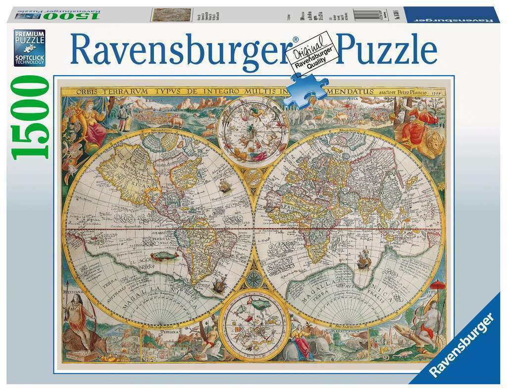 Világtérkép 1594 Ravensburger 1500 darabos kirakó puzzle (RA - 12000716) - puzzlegarden