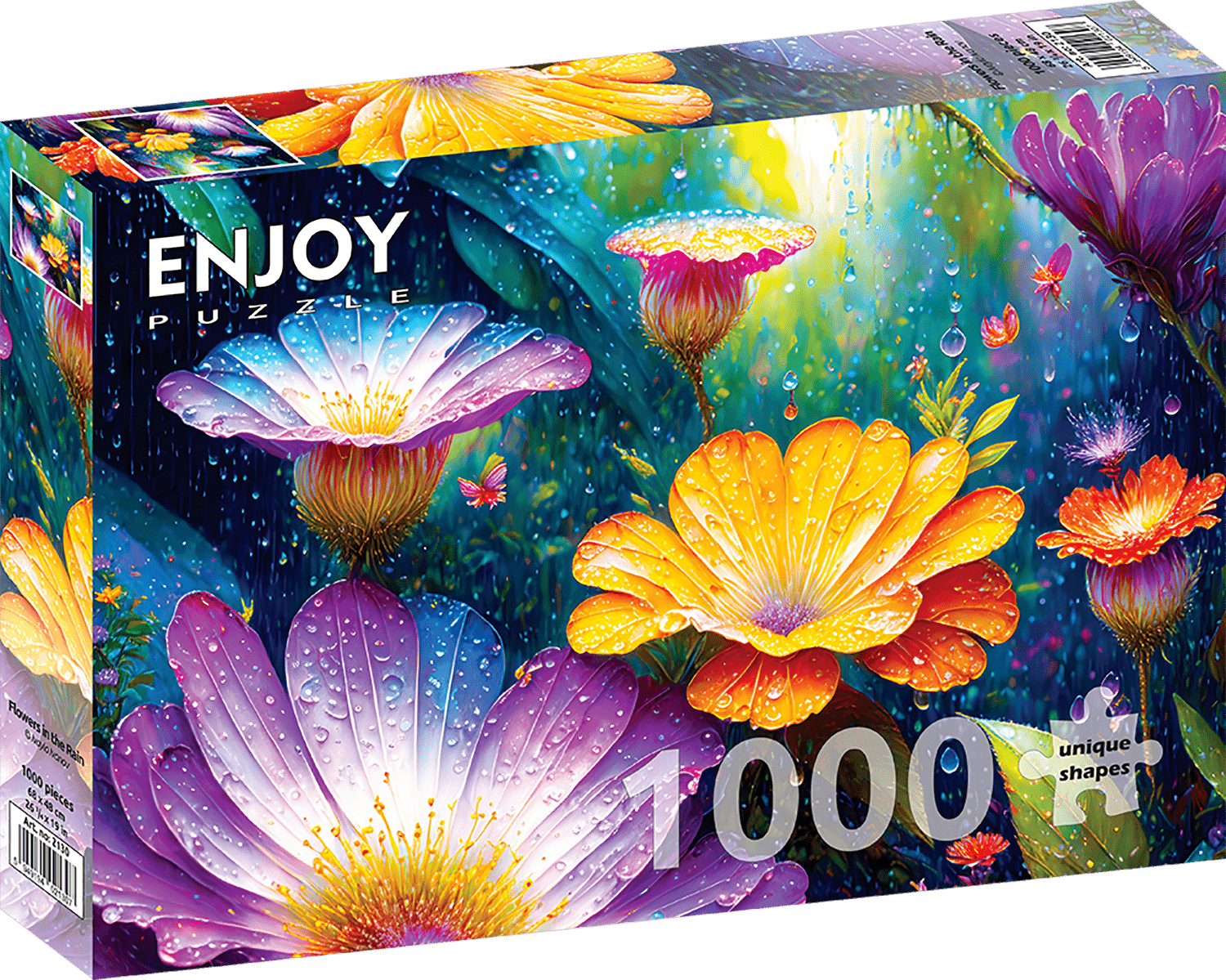 Virágok az Esőben Enjoy 1000 darabos kirakó puzzle (EN - 2130) - puzzlegarden