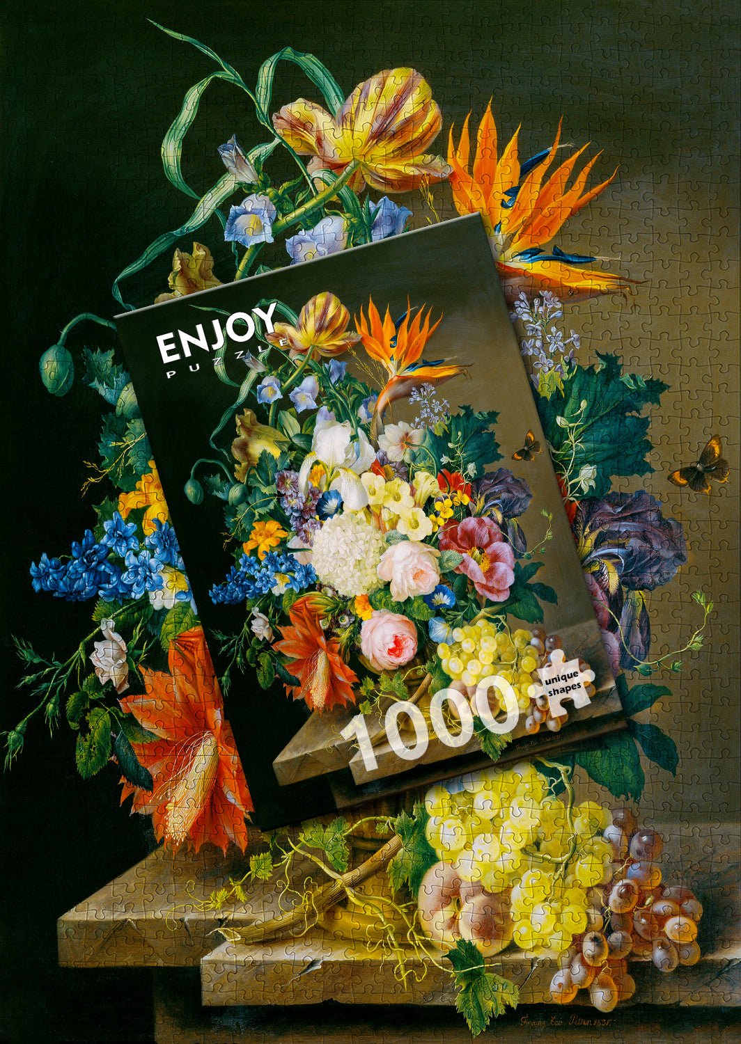 Virágos Festmény Enjoy 1000 darabos kirakó puzzle (EN - 1524) - puzzlegarden