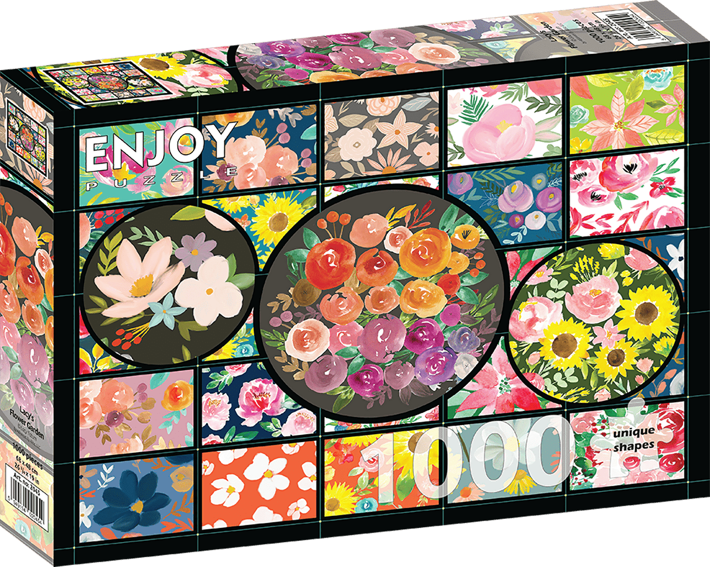 Virágos Kert Kollázs Enjoy 1000 darabos kirakó puzzle (EN - 2045) - puzzlegarden