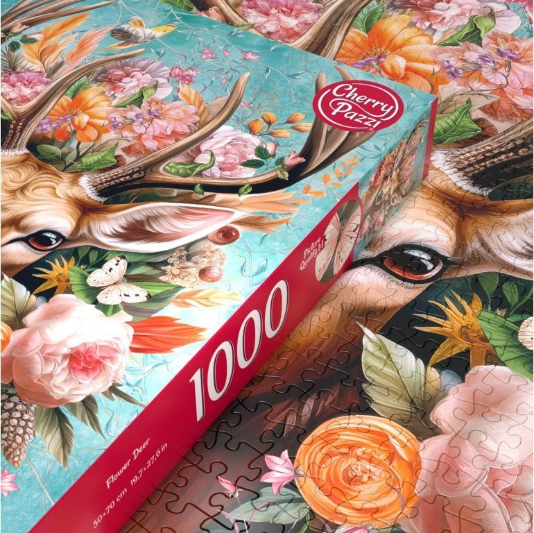 Virágos Szarvas Cherry Pazzi 1000 darabos kirakó puzzle (CP - 30752) - puzzlegarden