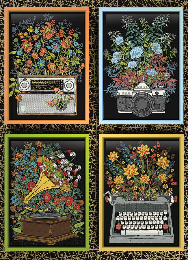 Virágos tárgyak Cobble Hill 1000 darabos kirakó puzzle (CH - 40134) - puzzlegarden