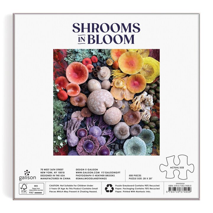 Virágzó Gombák Galison 500 darabos kirakó puzzle (GA - 9780735374959) - puzzlegarden