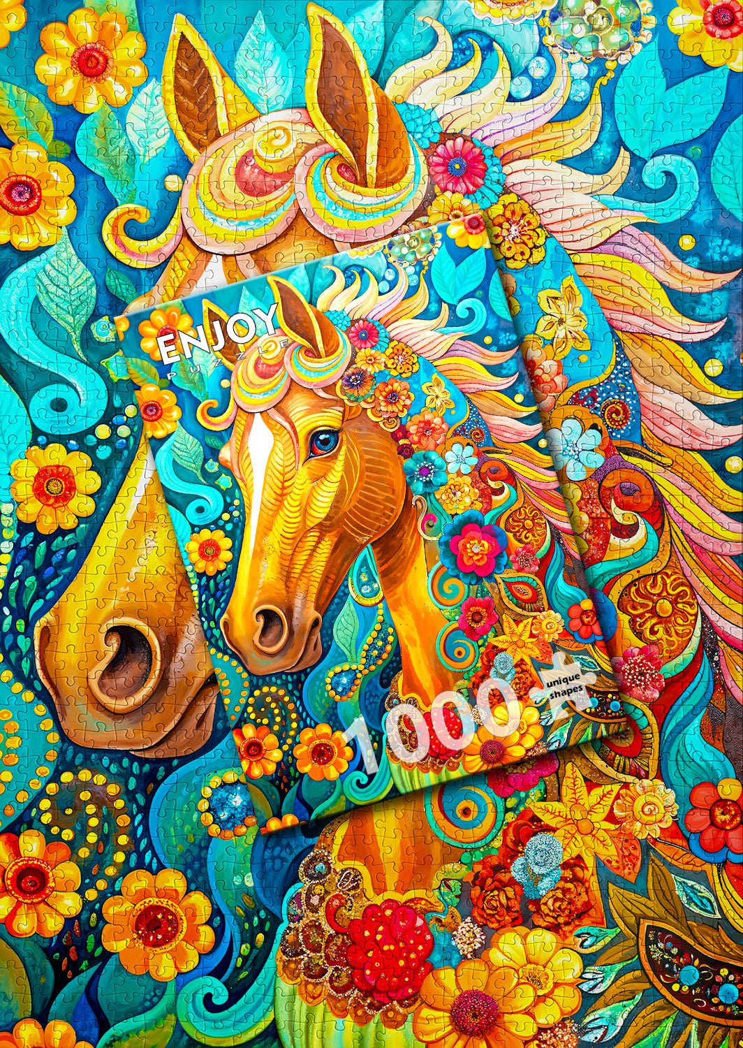 Virágzó sörény Enjoy 1000 darabos kirakó puzzle (EN - 2256) - puzzlegarden