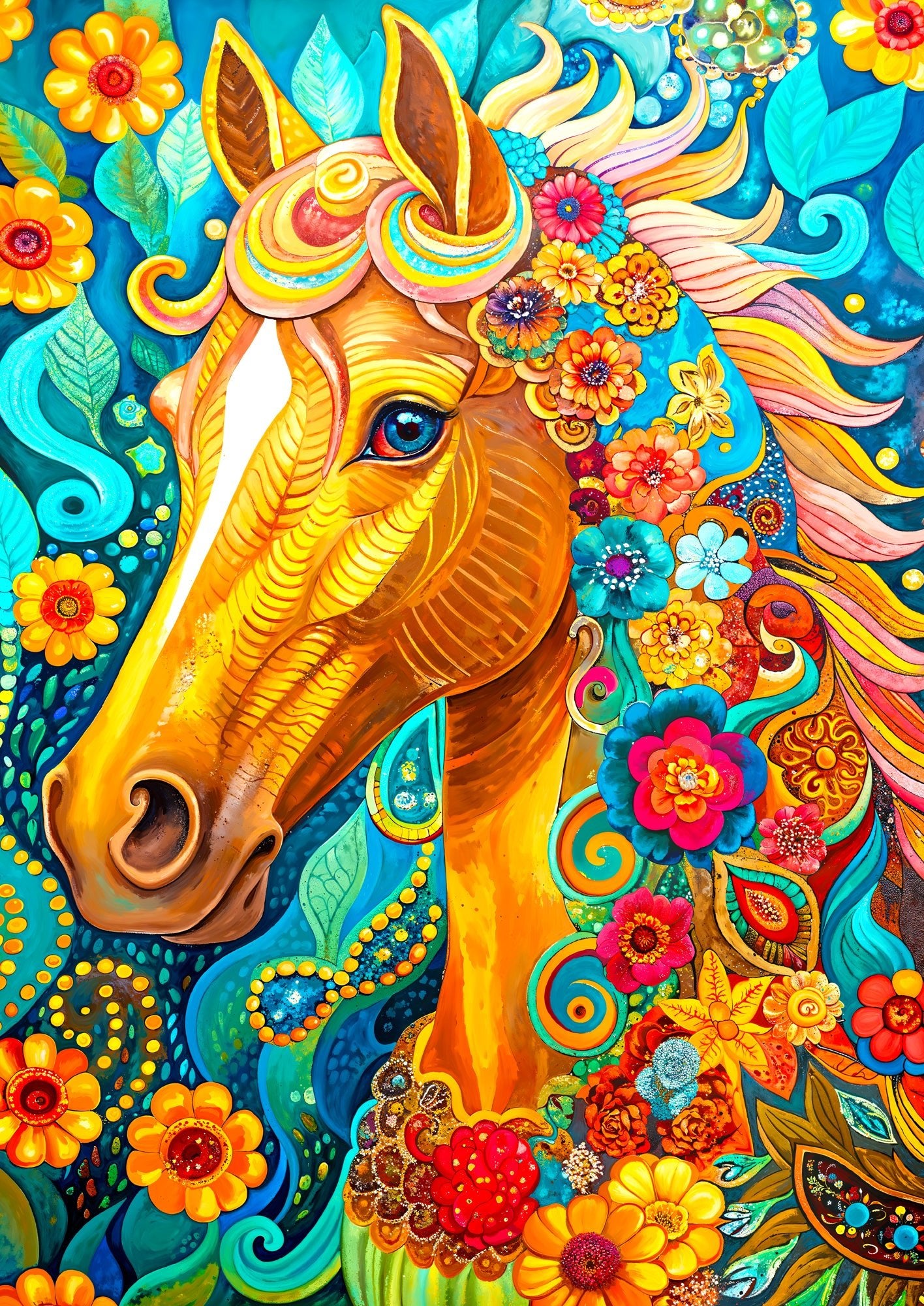 Virágzó sörény Enjoy 1000 darabos kirakó puzzle (EN - 2256) - puzzlegarden