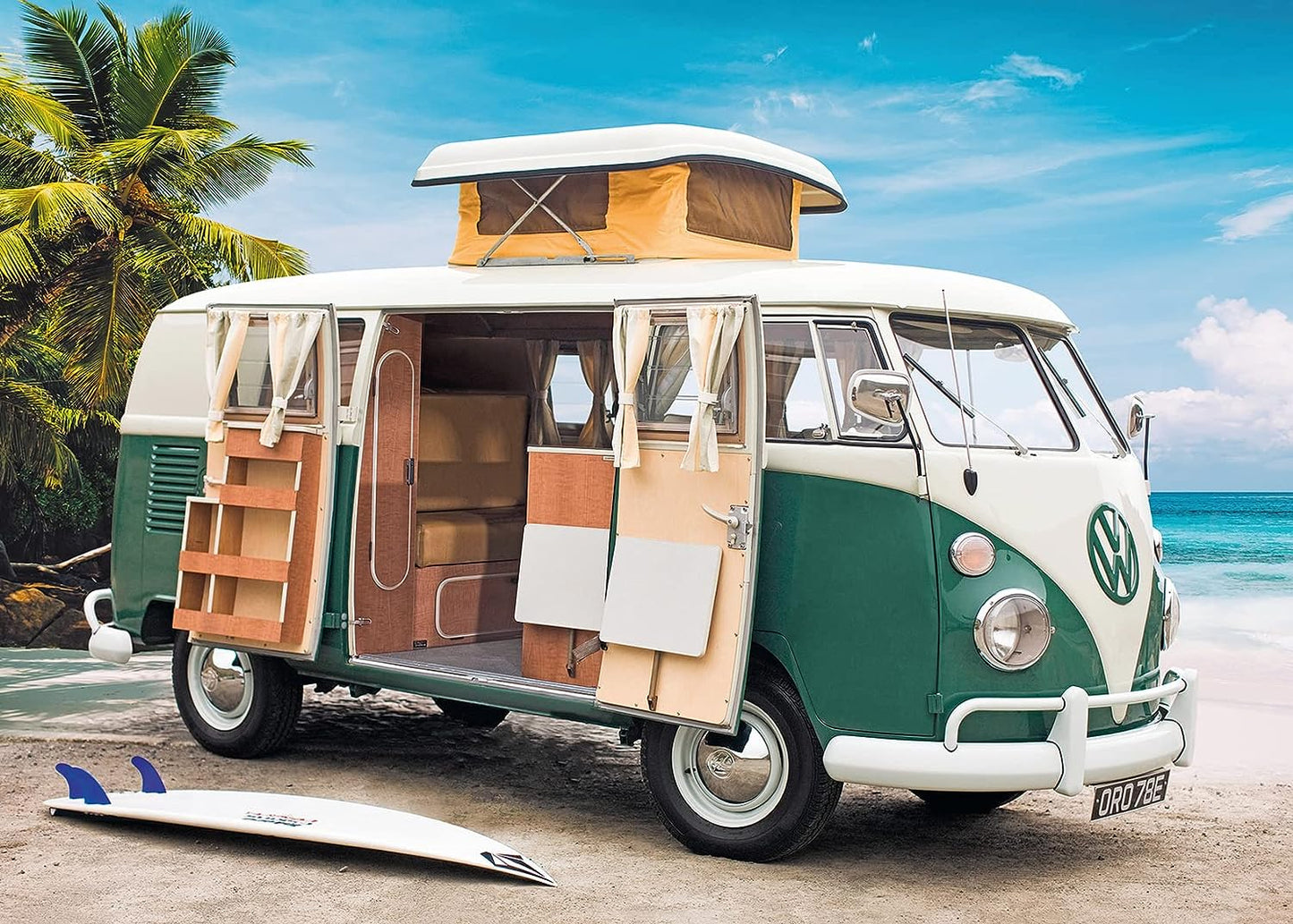 Volkswagen T1 Camper Van Ravensburger 1000 darabos kirakó puzzle (RA - 17087) - puzzlegarden