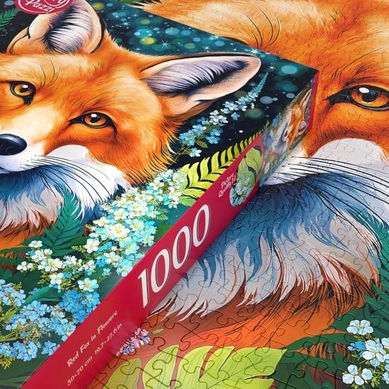 Vörös róka virágok közt Cherry Pazzi 1000 darabos kirakó puzzle (CP - 31148 5903728731148) - puzzlegarden
