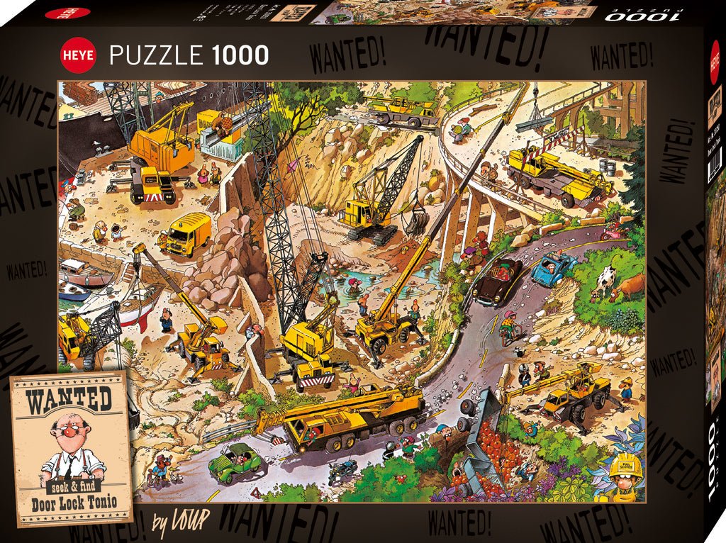 Wanted - Ajtózár Tóni HEYE 1000 darabos kirakó puzzle (HE - 30050) - puzzlegarden