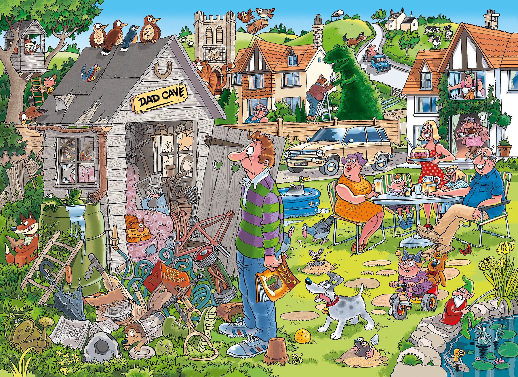 Wasgij Destiny 28 – Apa kuckója Jumbo 1000 darabos kirakó puzzle (JU - 1110100597) - puzzlegarden