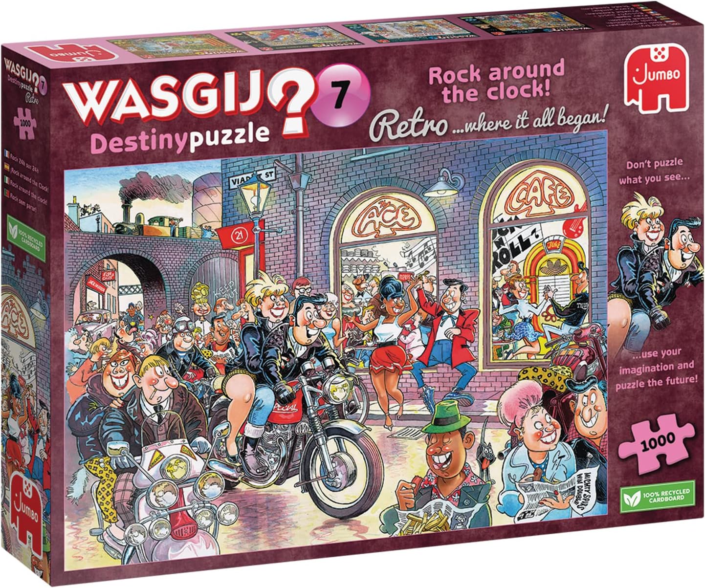 Wasgij? - Destiny Puzzle Nr. 7 - Rock around the Clock! Jumbo 1000 darabos kirakó puzzle (JU - 1110100017) - puzzlegarden