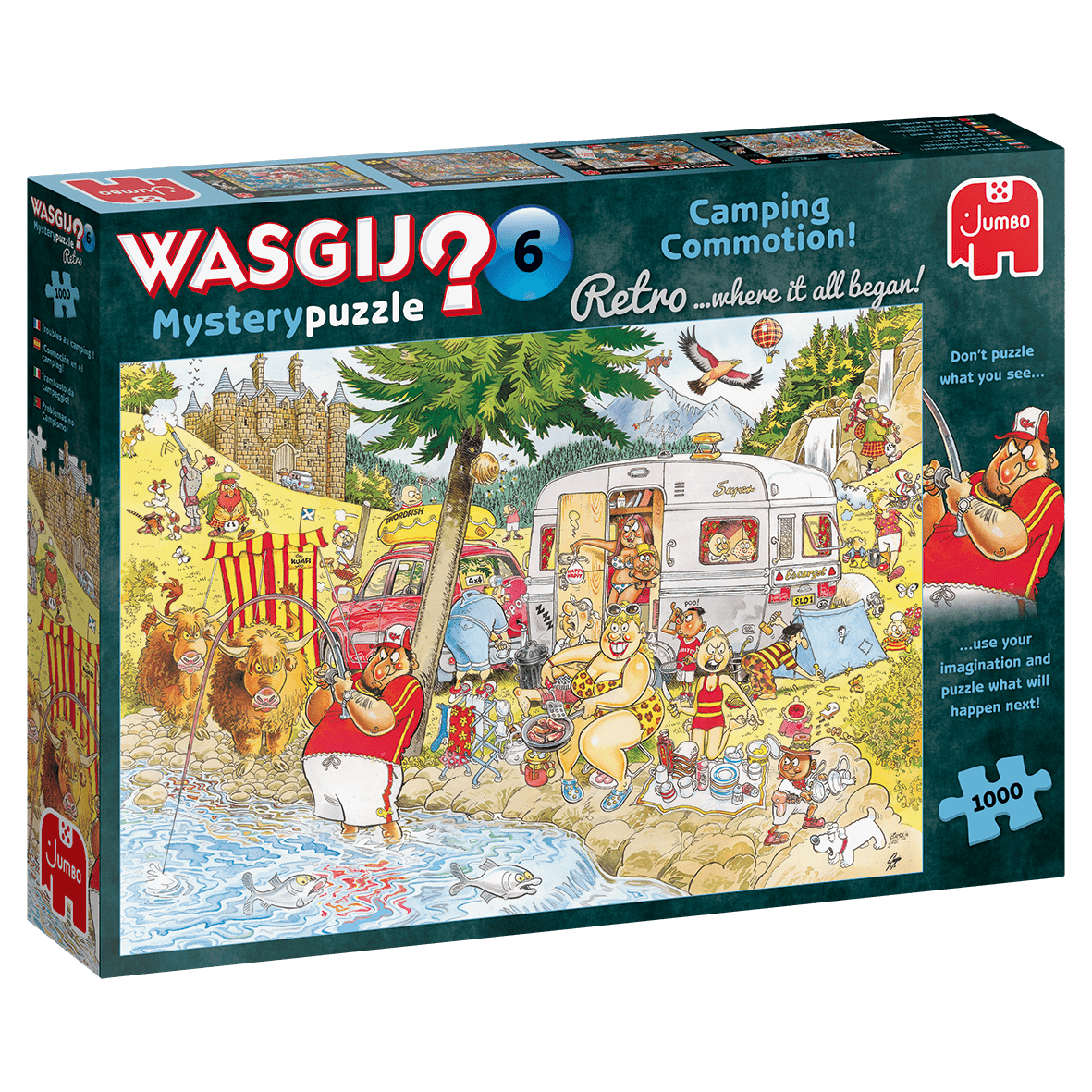 Wasgij? - Mystery 6 - Kempingezés Jumbo 1000 darabos kirakó puzzle (JU - 25016) - puzzlegarden