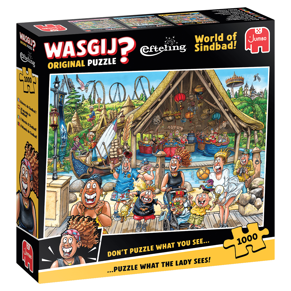 Wasgij Original Efteling – Szinbád világa! Jumbo 1000 darabos kirakó puzzle (JU - 1110100508) - puzzlegarden
