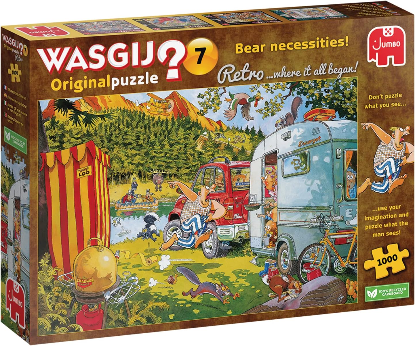 Wasgij? - Original Puzzle Nr. 7 - Nyugodt kempingezés! Jumbo 1000 darabos kirakó puzzle (JU - 1110100016) - puzzlegarden