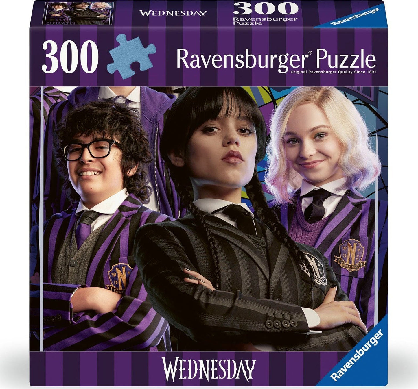 Wednesday - A Kívülállók, menők! Ravensburger 300 darabos kirakó puzzle (RA - 17574) - puzzlegarden
